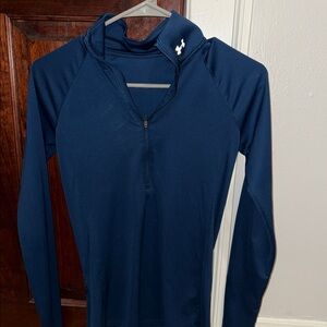 Under Armour Women's Dark Blue Half-Zip Sweatshirt